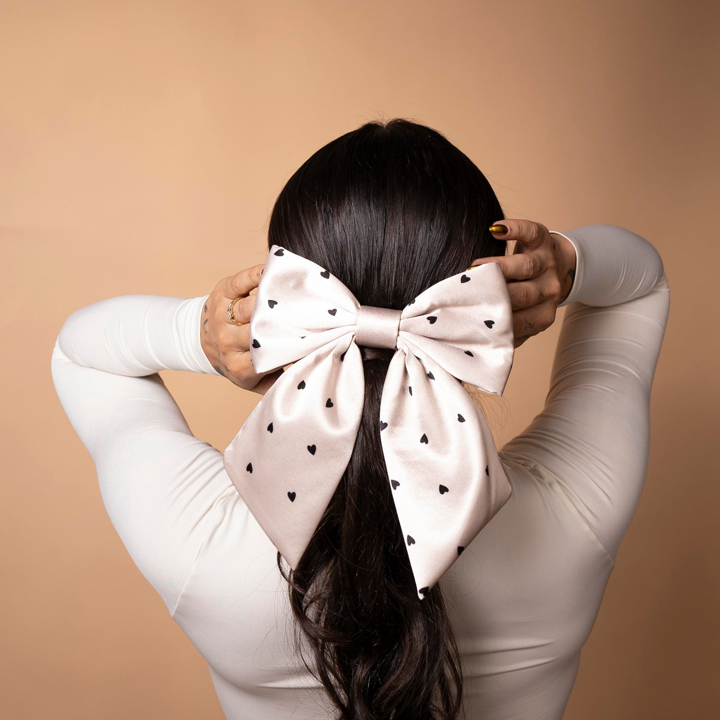 Moño - Latte Large Bow