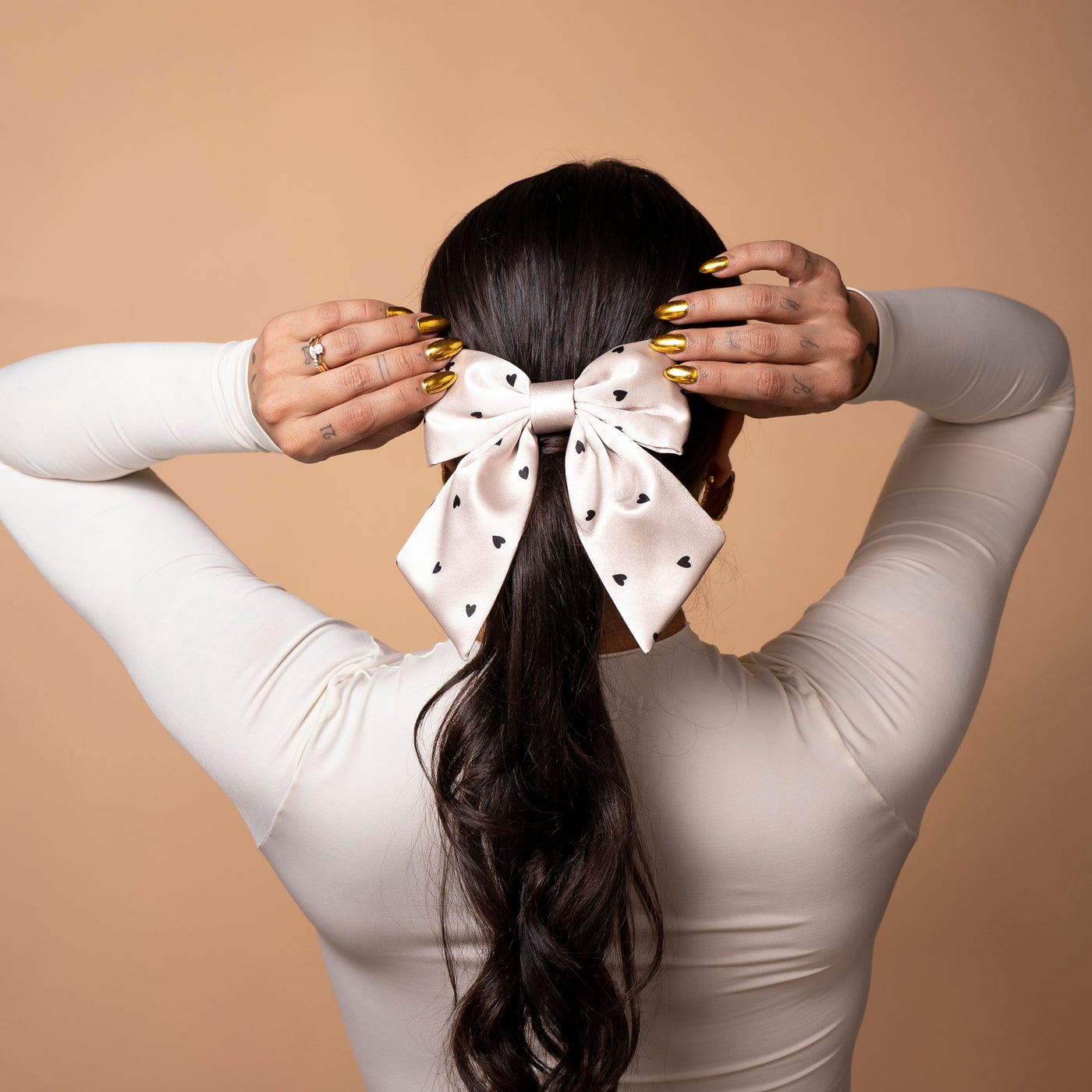 Moño - Latte Mini Large Bow