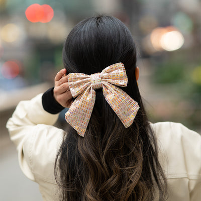 Moño - Cream Bright Large Bow