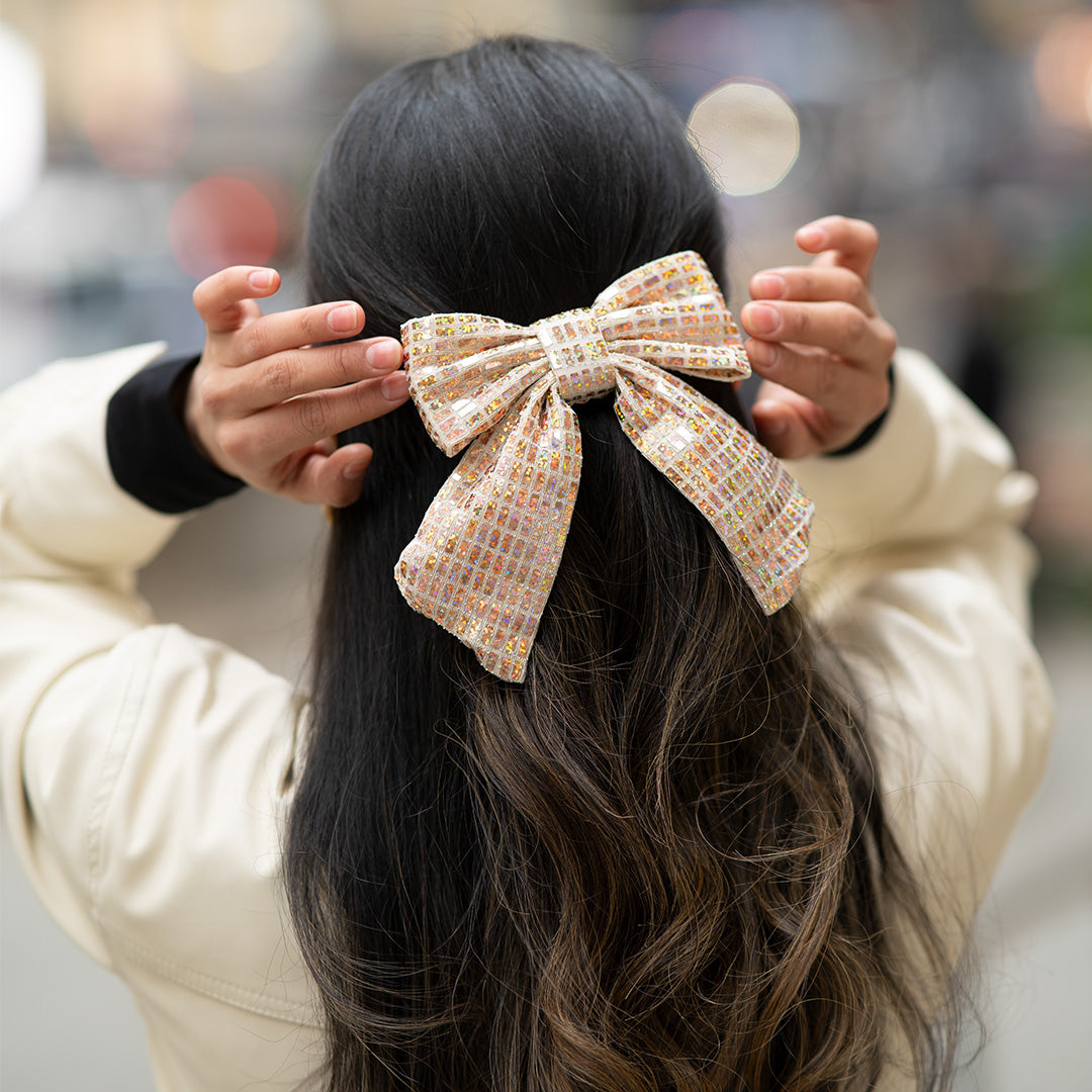 Moño - Cream Bright Large Bow