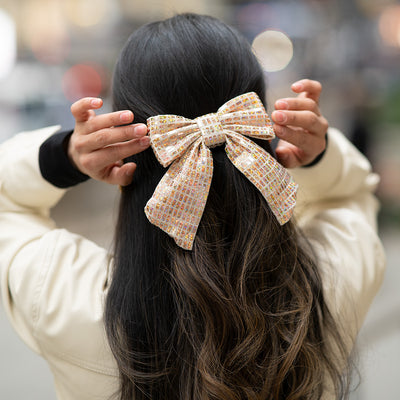 Moño - Cream Bright Large Bow