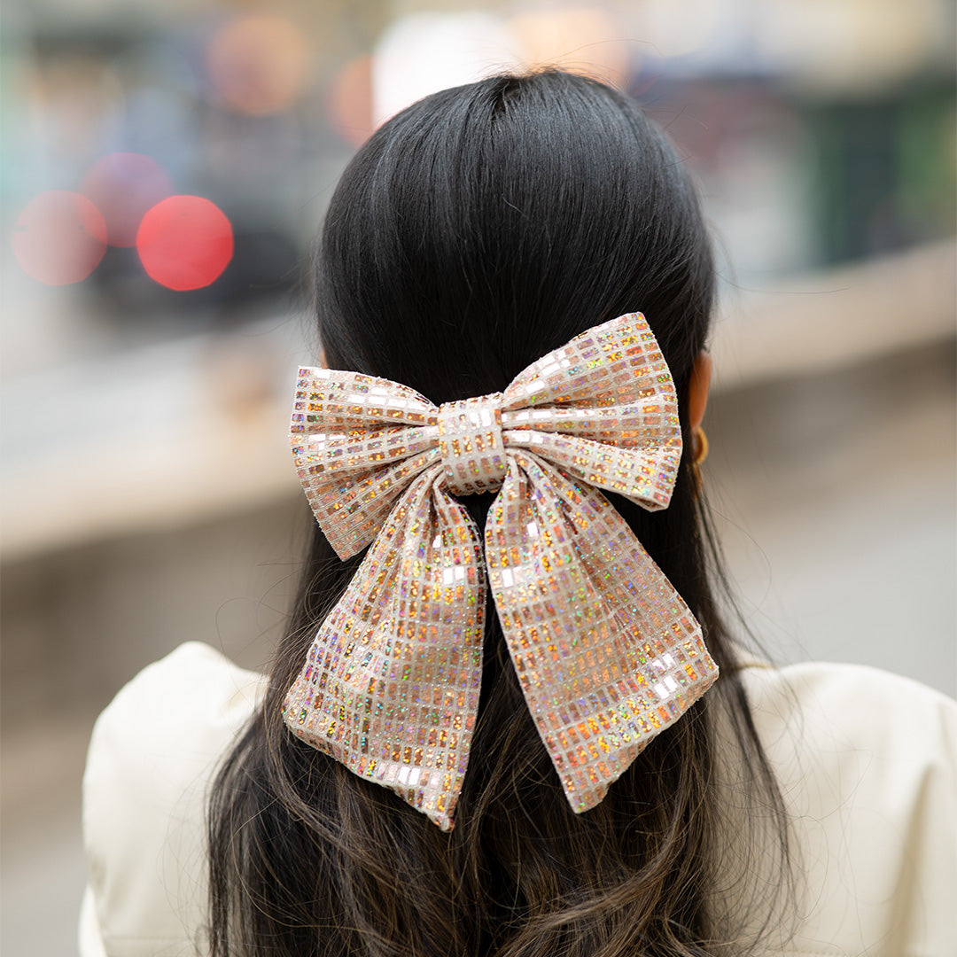 Moño - Cream Bright Large Bow