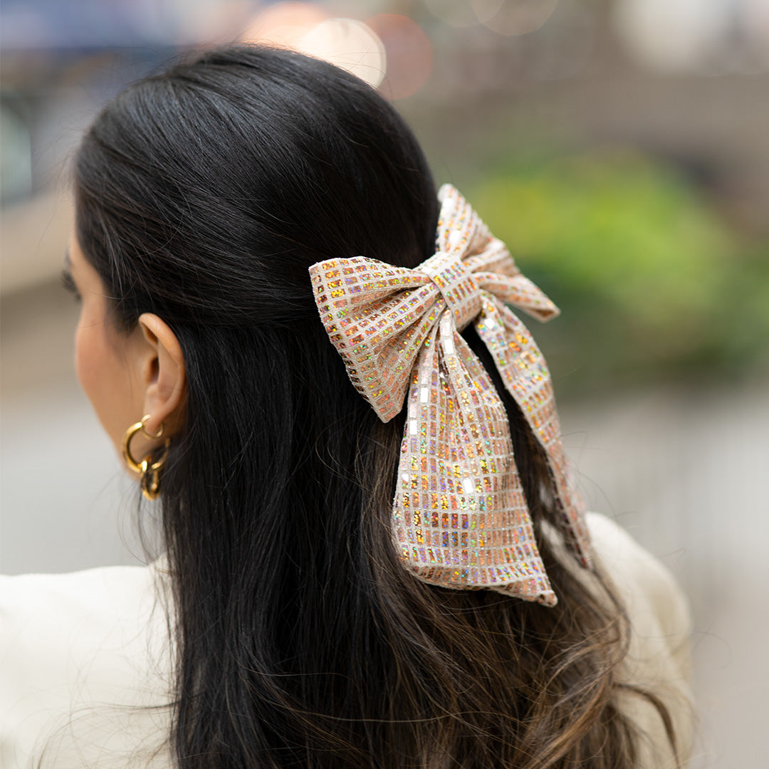 Moño - Cream Bright Large Bow