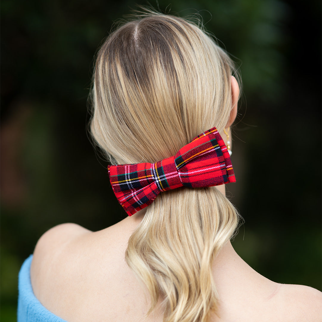 Moño - Scottish Tartan Mini Bow