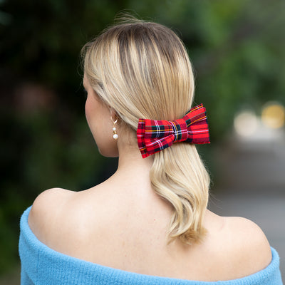 Moño - Scottish Tartan Mini Bow