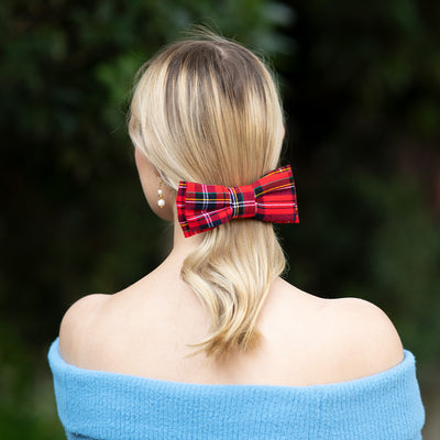 Moño - Scottish Tartan Mini Bow