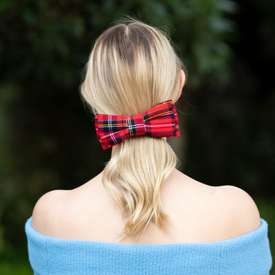 Moño - Scottish Tartan Mini Bow