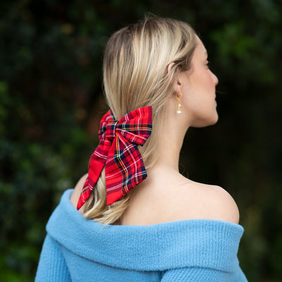 Moño - Scottish Tartan Large Bow