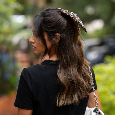 Moño - Animal Print Large Bow