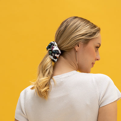 Scrunchie - White Butterflies Petit