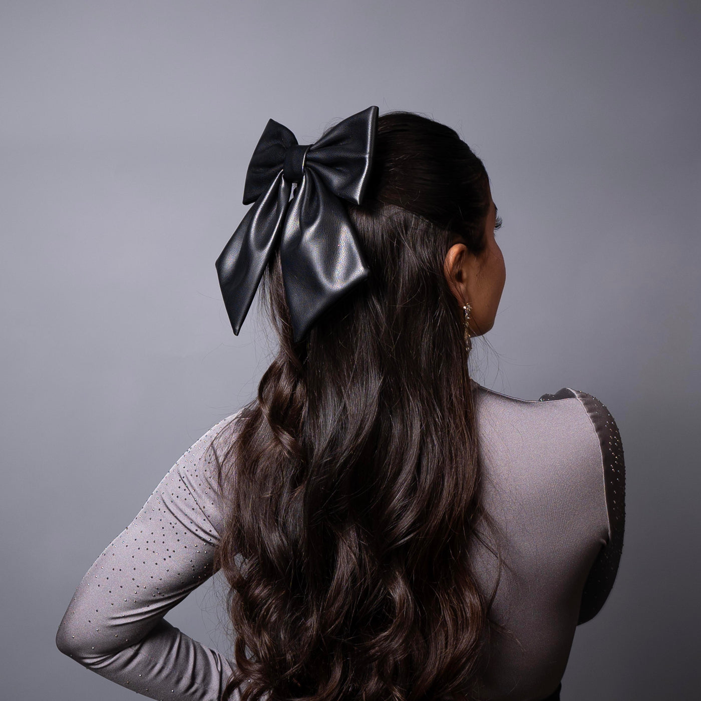 Moño - Leather Large Bow