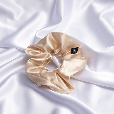 Scrunchie mediana color nude
