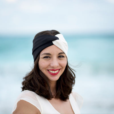 Modelo con accesorio para la playa