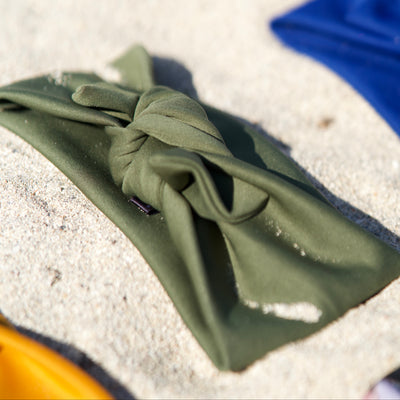 Banda con Moño - Basic Olive Green