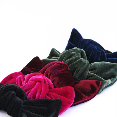 Set x5 moños pequeños en terciopelo