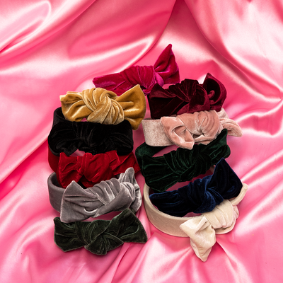 Balacas de Blair Waldorf en terciopelo, varios colores